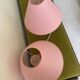 Lot of 2 candy pink bedside lamps