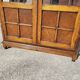 Petite vitrine bibliotheque a petits carreaux et marqueterie ancienne