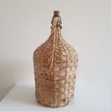 Demijohn with basket wicker h38cm