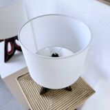 Paire de lampes céramiques forme libre triangle