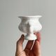 Vintage white porcelain cache-pot
