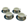 Set of 4 designer mugs Royal Mosa Ravenna