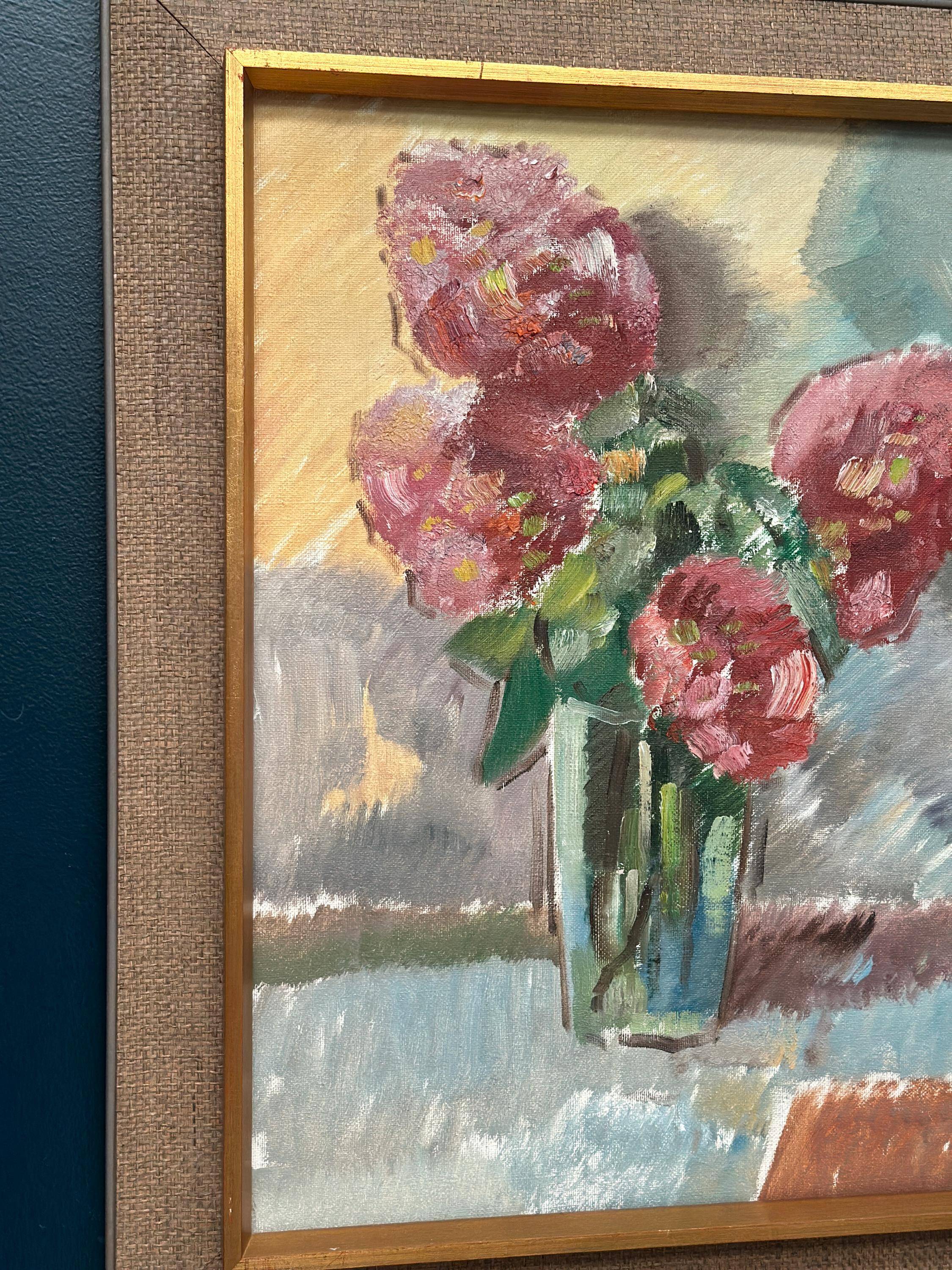 Original Swedish Oil On Canvas – “Bloomer” By Ture Peterson