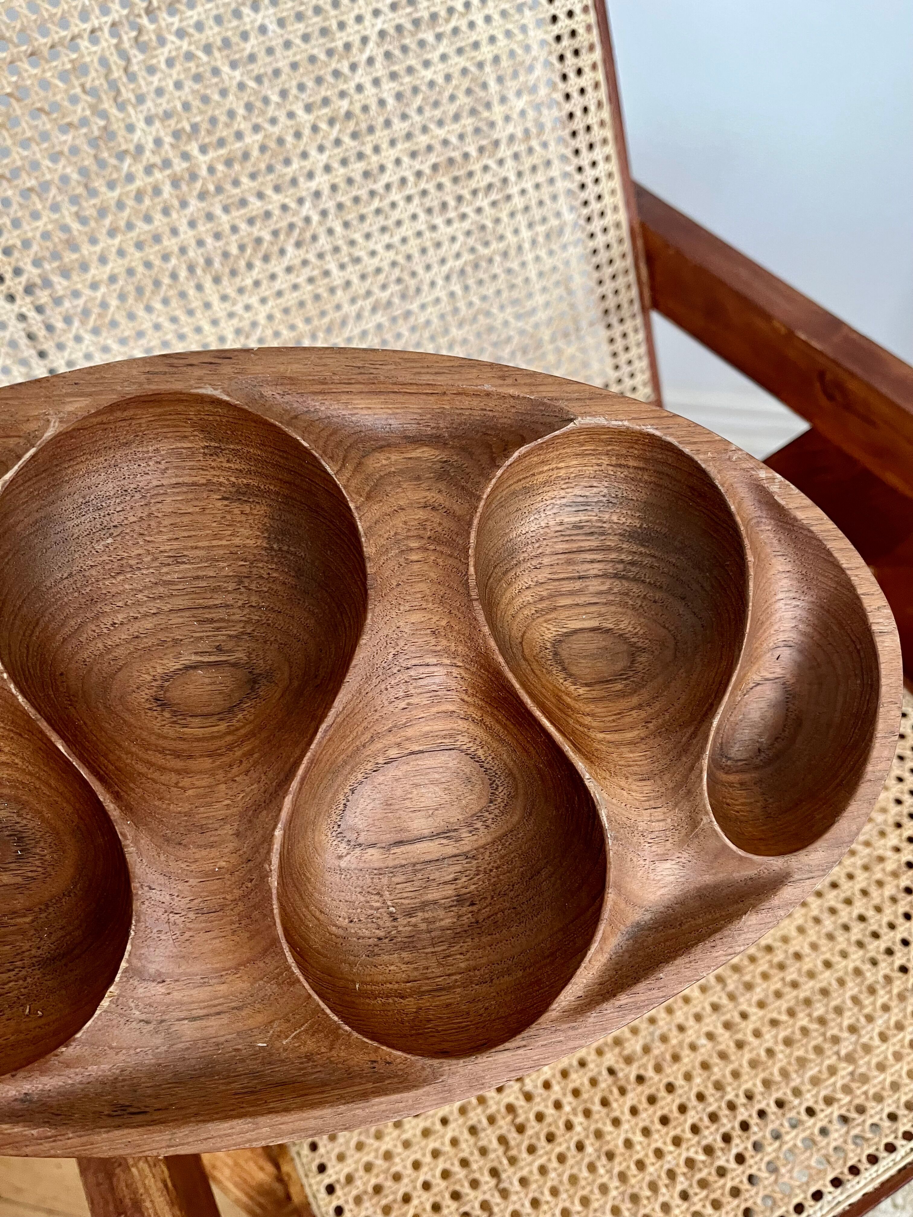 Brutalist wooden dish