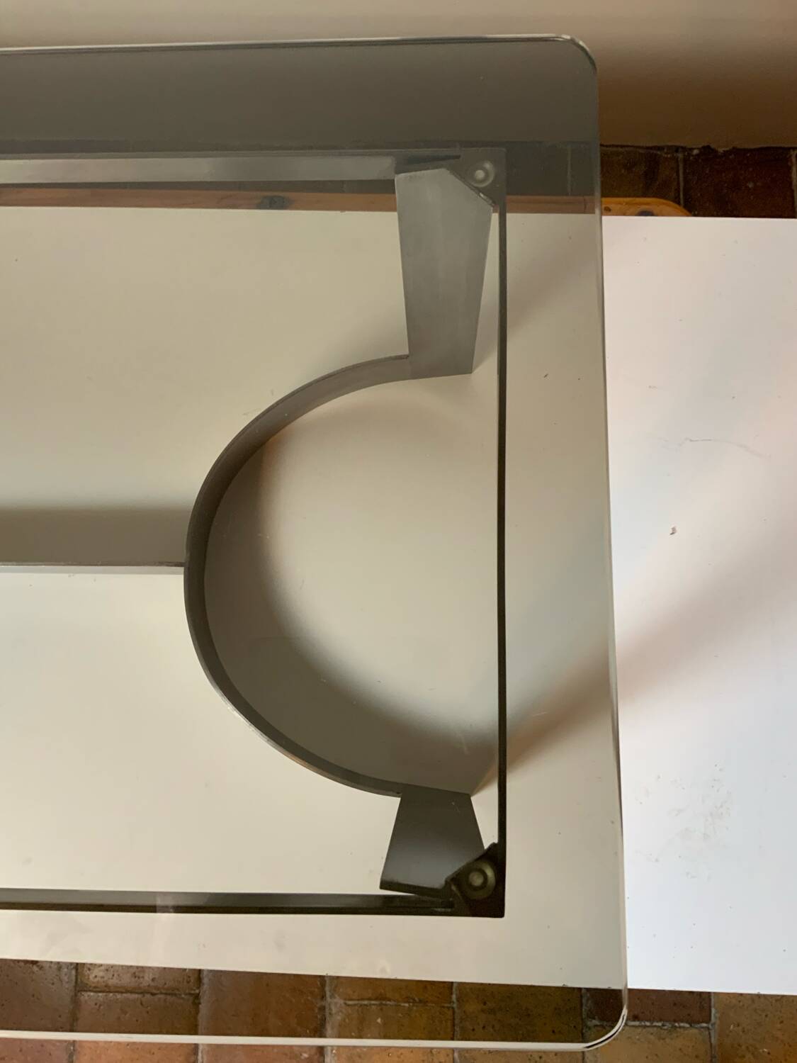 70´ glass coffee table