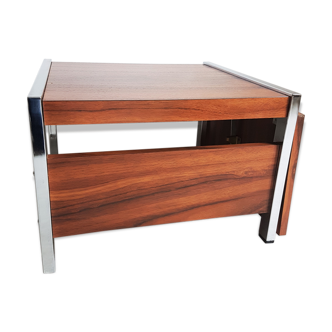 Table basse chrome et formica