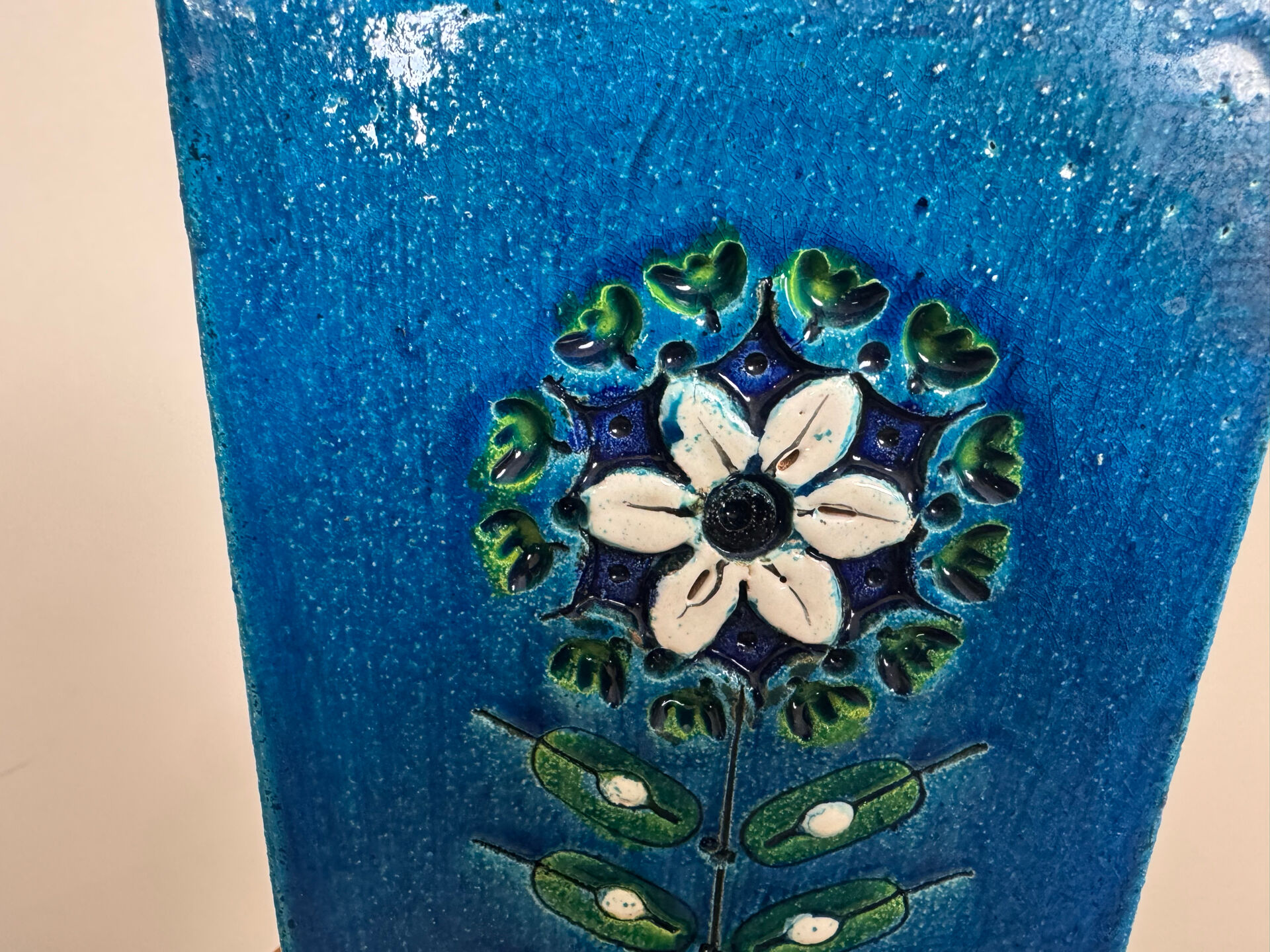 Ceramic vase by Aldo Londi for Bitossi Italy