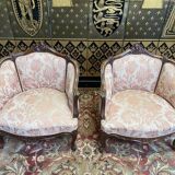 Paire de fauteuils Louis XV - Rocailles
