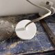 Vintage holophane glass pendant light