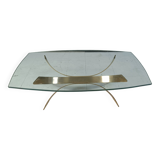 Vintage brass coffee table, 1970s