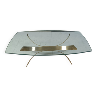 Vintage brass coffee table, 1970s