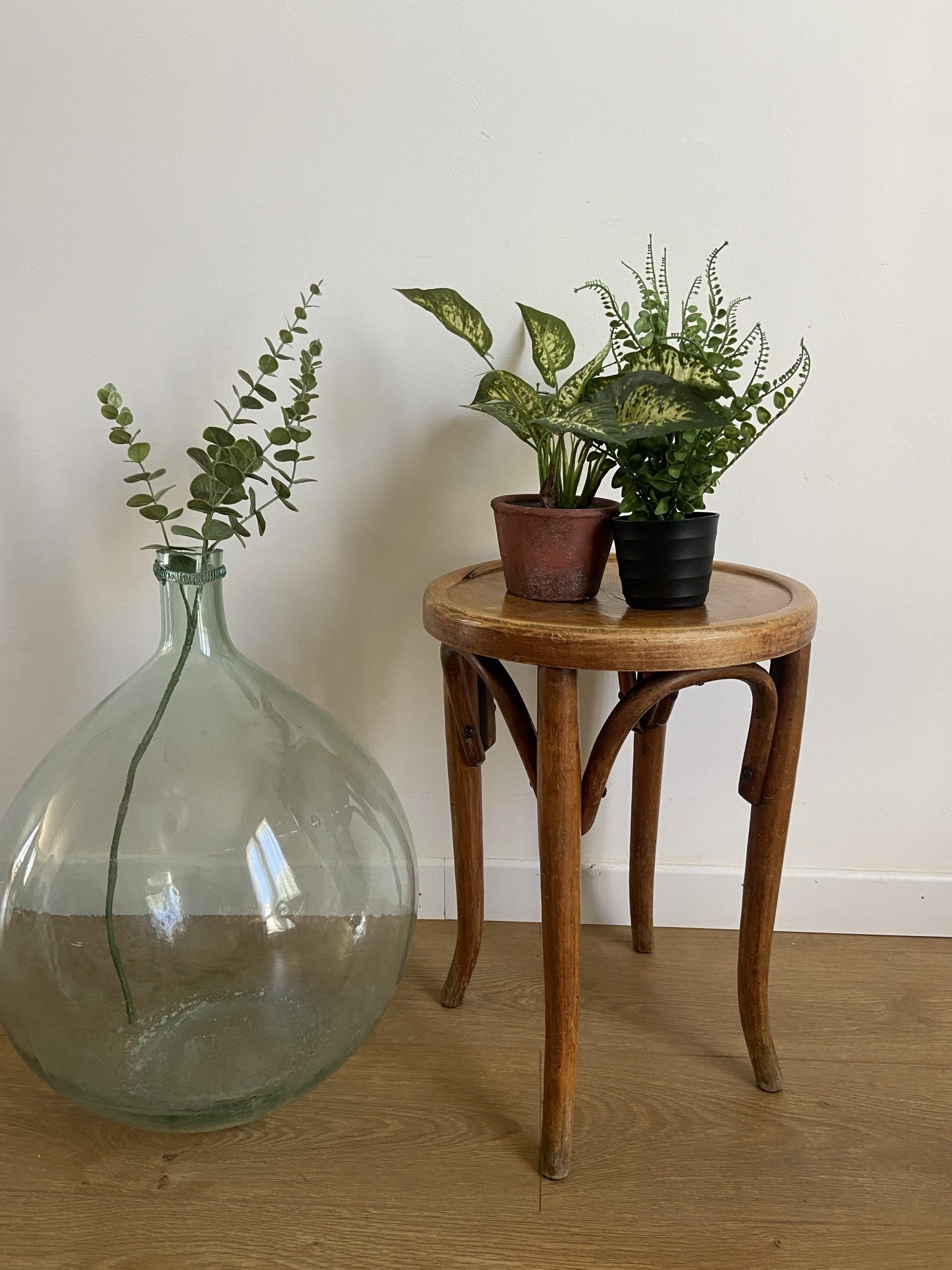 Luterma stool in curved wood early xxth