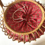 Rattan and Provencal fabric worker