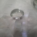 Carafe en verre gravé