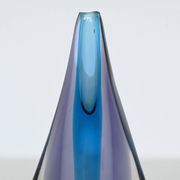 Flavio Poli Sommerso "Teardrop" vase Murano glass Seguso Italy 1960