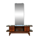 Art Deco mahogany console table, vintage entrance furniture.