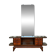 Art Deco mahogany console table, vintage entrance furniture.