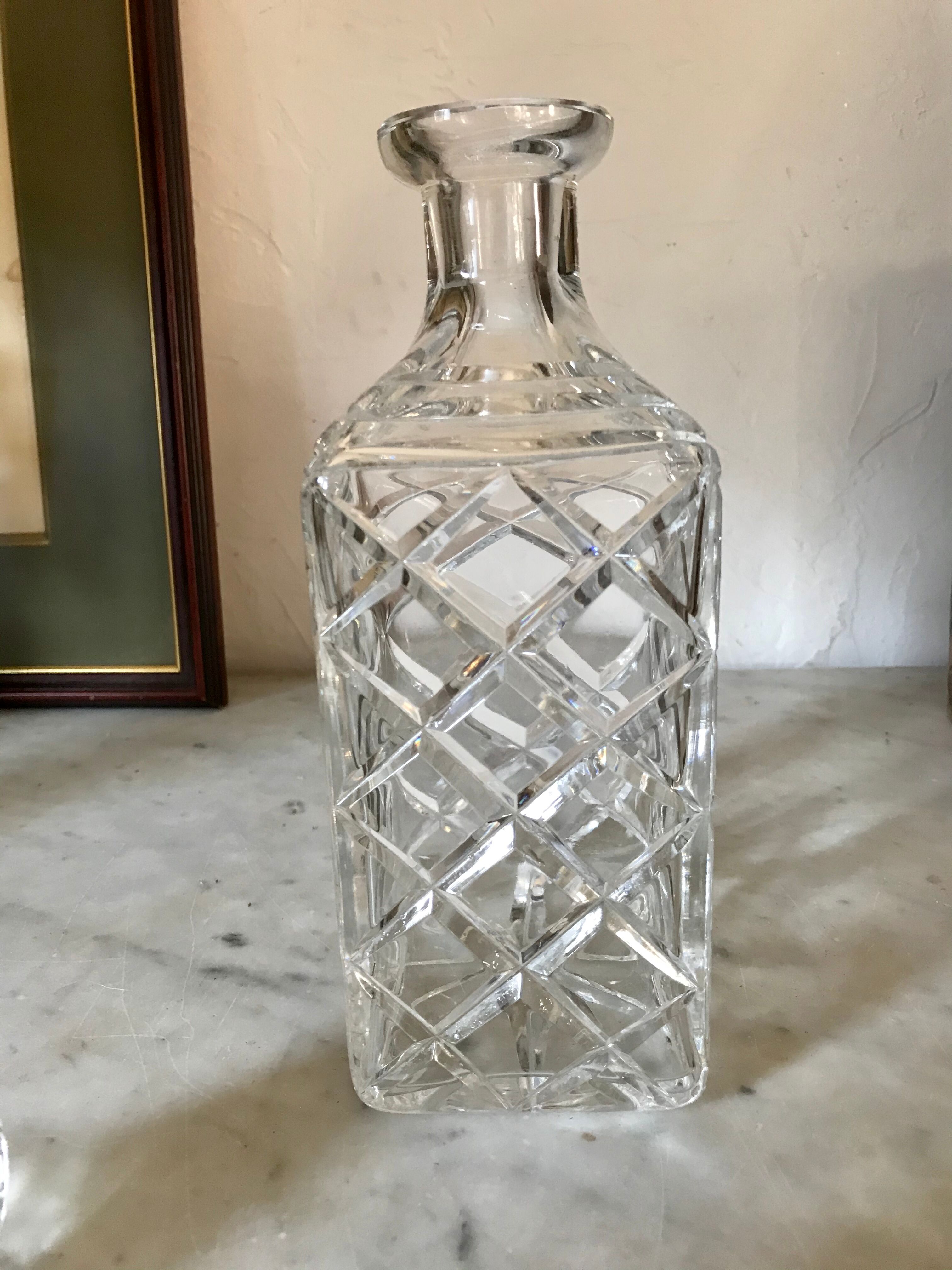 Crystal whisky carafe