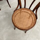 4 bentwood bistro chairs, circa 1910
