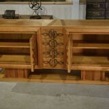 Oak buffet by Charles Dudouyt 1940s