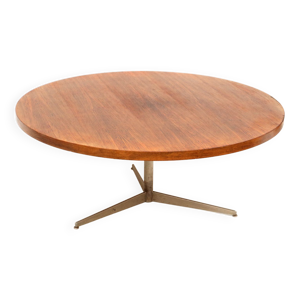 Table basse ronde vintage fabriquée