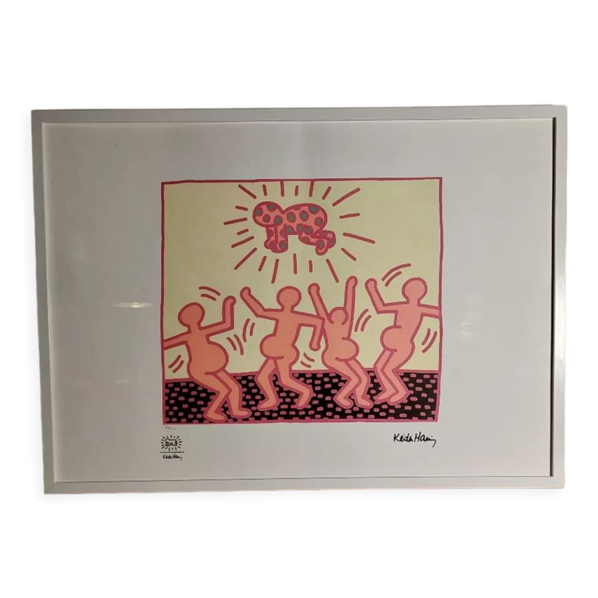 Screen print Keith Haring 1990