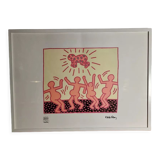 Screen print Keith Haring 1990
