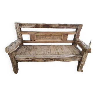 Old balinese teak bench
