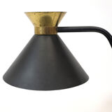 Black and gold diabolo desk lamp, Jumo, 1950/1960