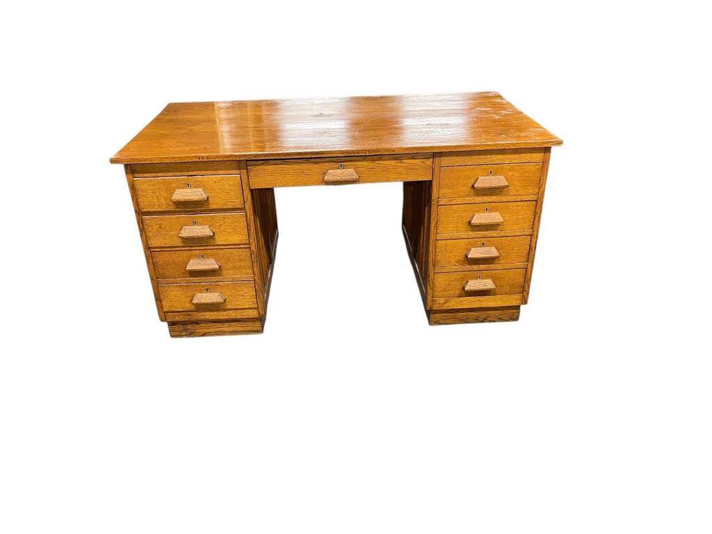 Vintage solid wood writing desk/table