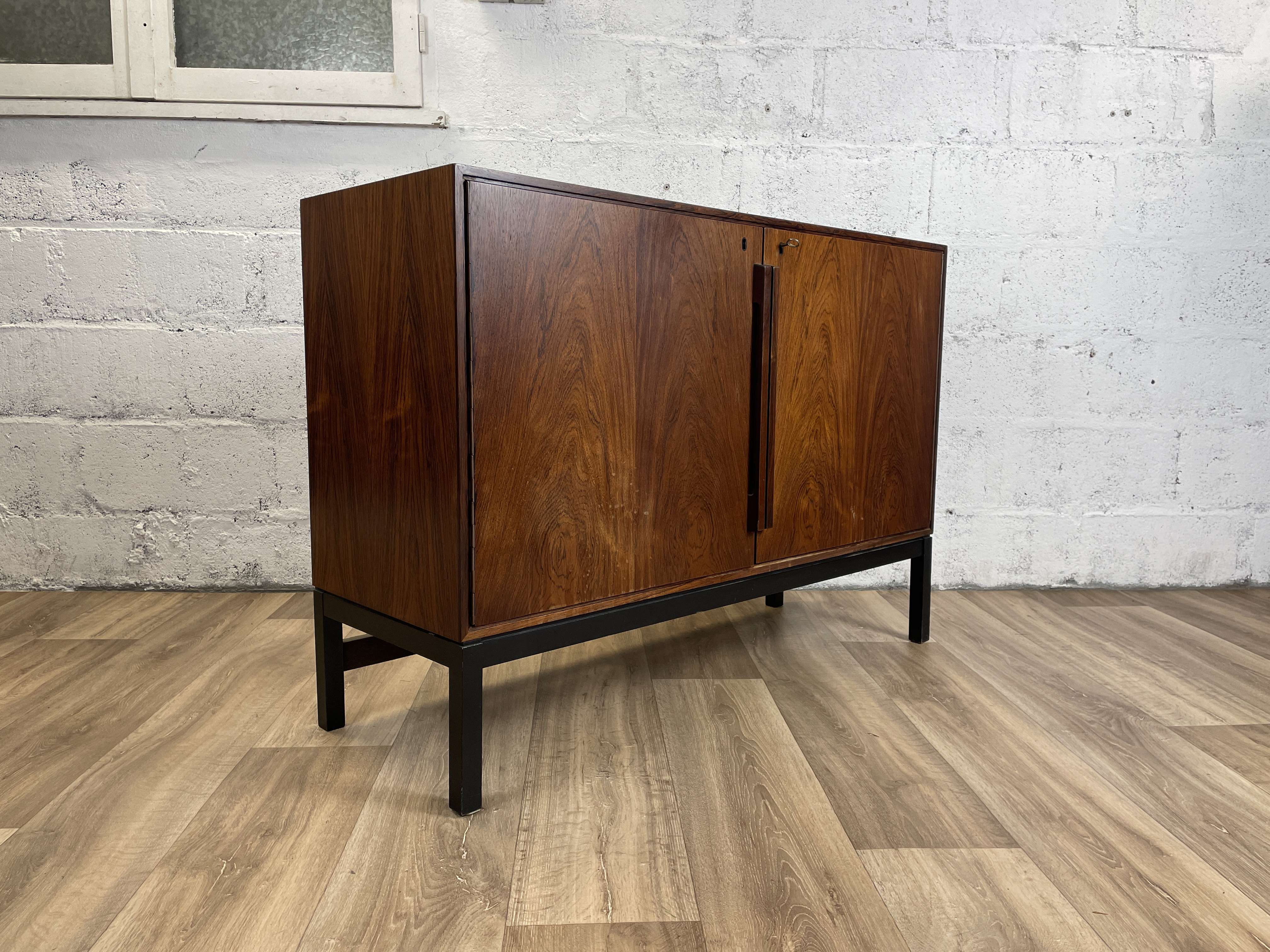 Scandinavian rosewood sideboard by Sigvard Bernadotte, 60s