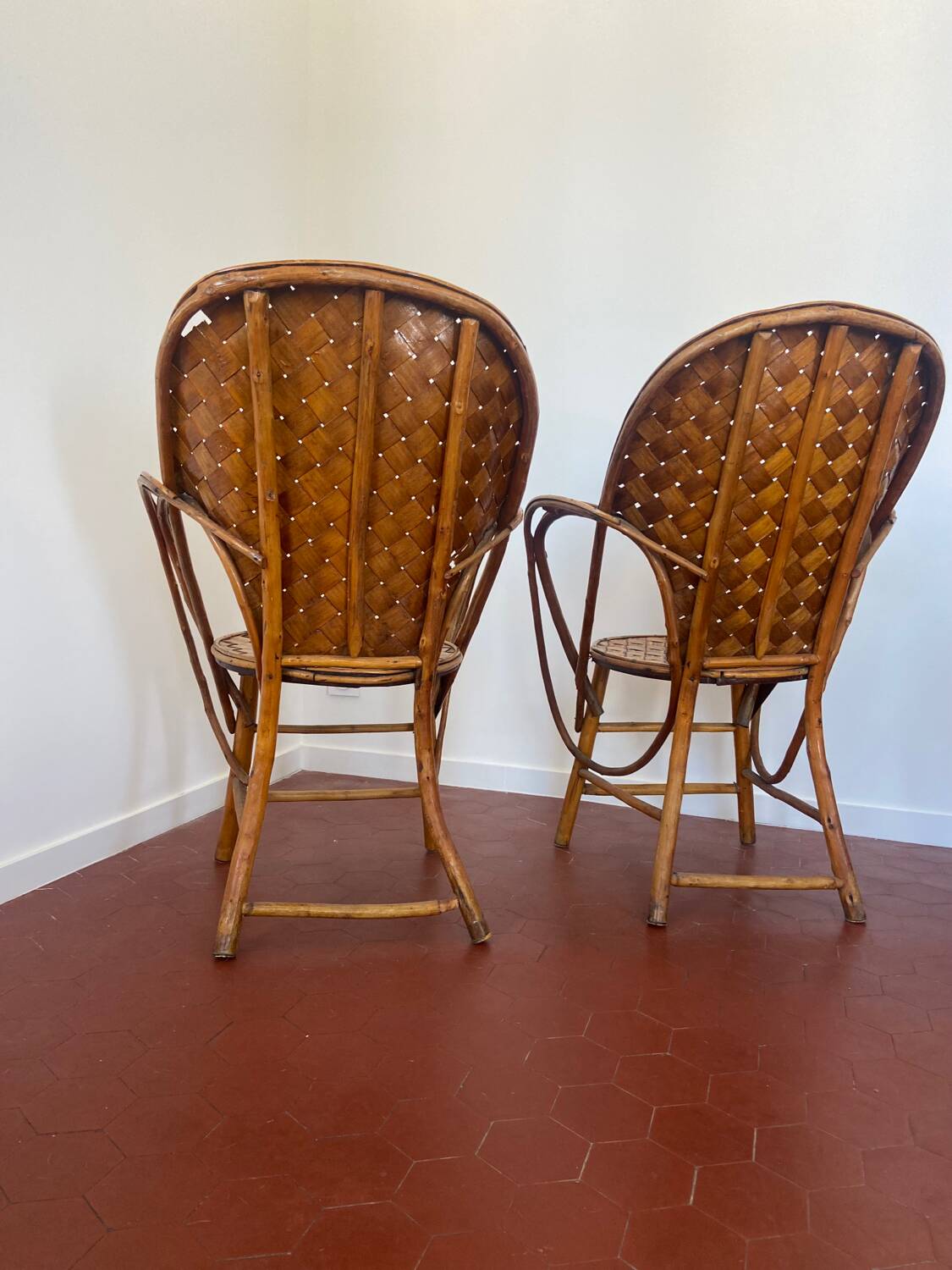 Paire de fauteuils vintage
