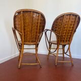Paire de fauteuils vintage