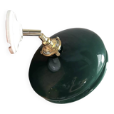 Tilting wall light in green opaline and ceramic