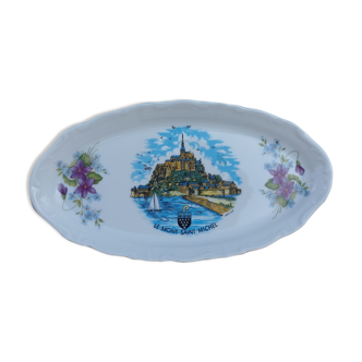 Plat Mont Saint Michel en porcelaine