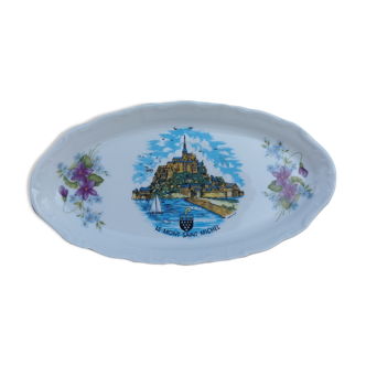 Mont Saint Michel porcelain dish