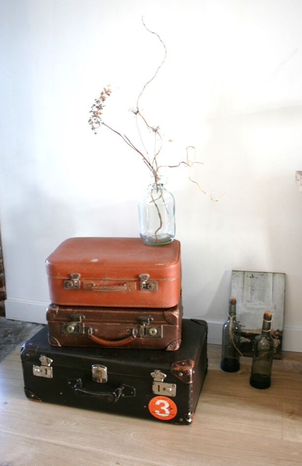 Set of 3 vintage suitcases