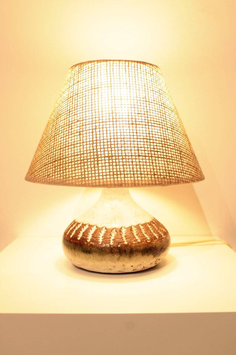 Ceramic lamp by Albert Thiry, Vallauris