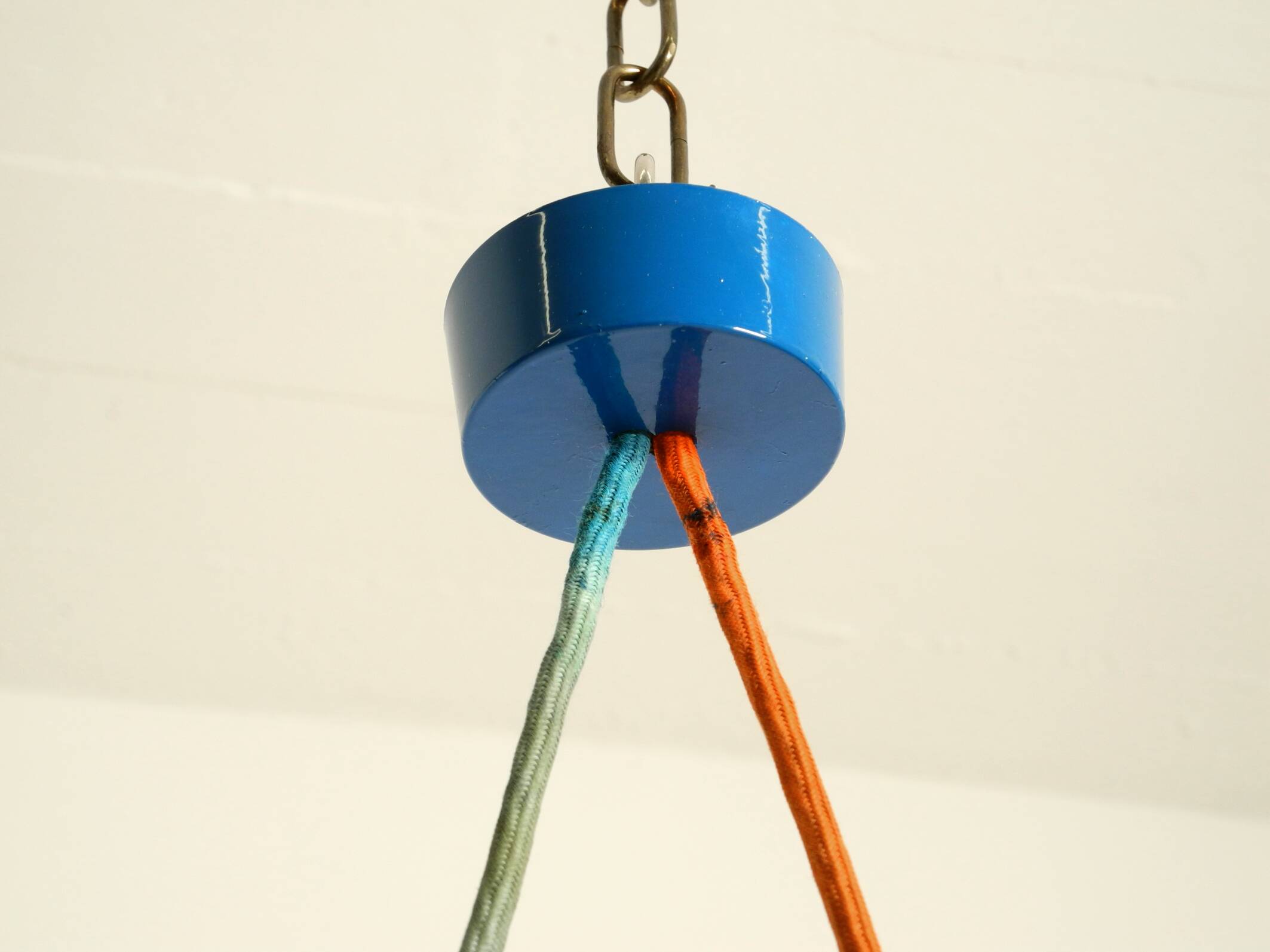 enamelled double shade Flower Pot pendant lamp by Verner Panton for Poulsen