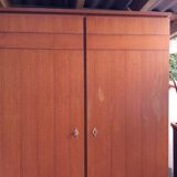 Cabinet beech massive vintage 1960