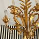6-light chandelier in gold metal