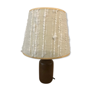 lampe en grès et abat-jour