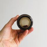 Set of 8 vintage thick smoked glass glasses