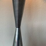 Large table lamp (108cm) designed by Kovacs and Sonneman for Escapade Paris vintage from the 80s in metal and chrome.