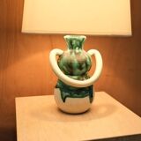 Lampe en céramique émaillé, France 1950