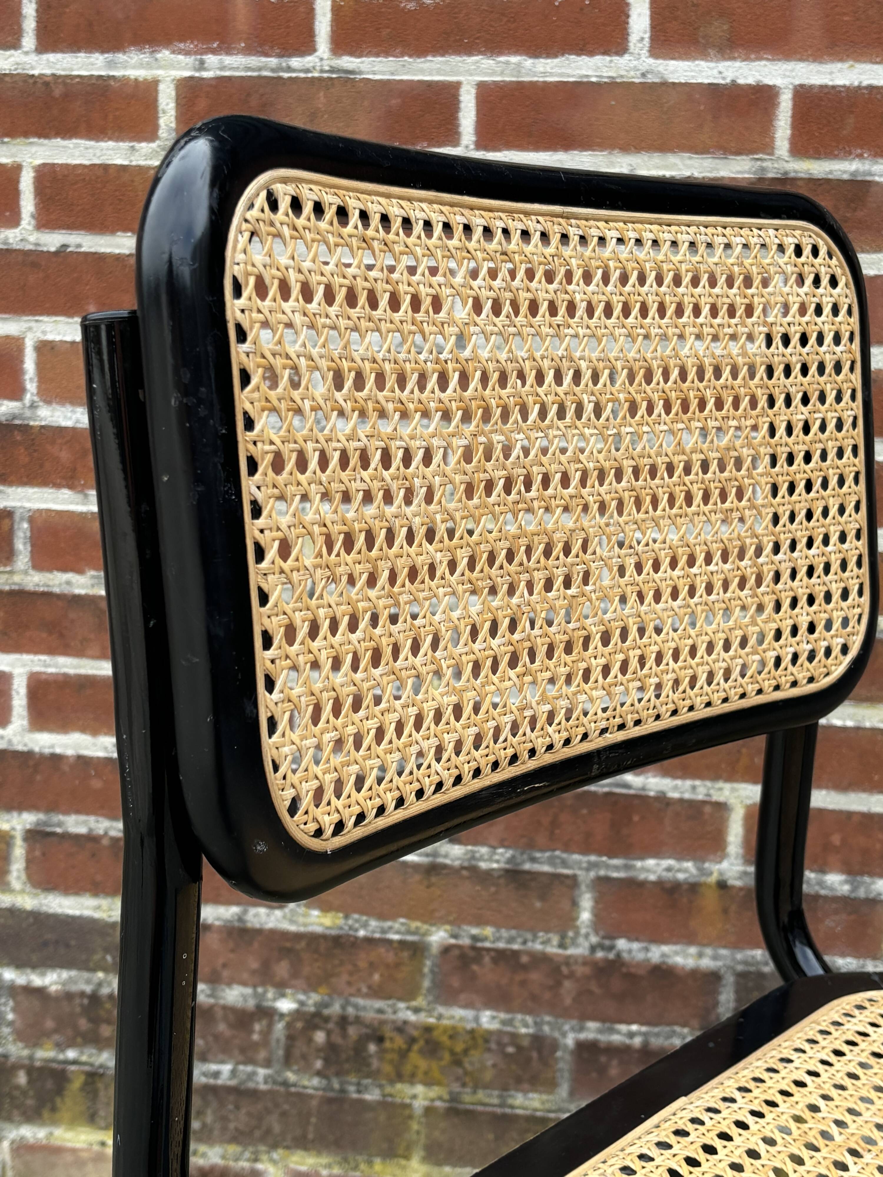 Vintage Cesca design chair b32 model in black