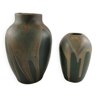 Vases poterie, anciens signés Léon Pointu