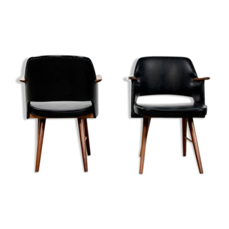 Set of 2 dutch design armchairs by Cees Braakman for Pastoe model FT30