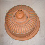 Terracotta butter for clod with salt crystals