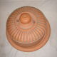 Terracotta butter for clod with salt crystals